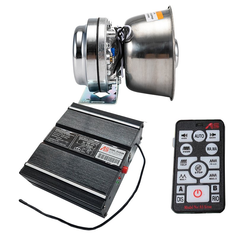 AS7100E High Quality Car Alarm System Vehicle Ambulance Speaker Siren Horn Controle Sirene